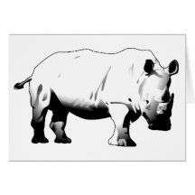Rhinos Rock Card