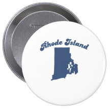 RHODE ISLAND Blue State Pinback Buttons
