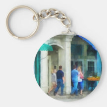 Rhode Island - Eating Out With Friends Newport RI Keychains