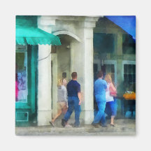 Rhode Island - Eating Out With Friends Newport RI Fridge Magnet