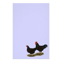 Rhode Island Red Bantams Customized Stationery