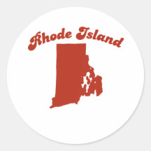 RHODE ISLAND Red State Stickers