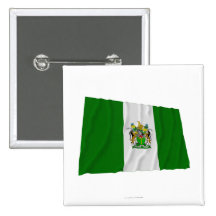 Rhodesia Waving Flag (1968-1979) Pinback Buttons