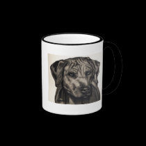 Rhodesian Ridgeback Dog Art - zulu mugs