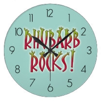 Rhubarb Rocks wall clocks