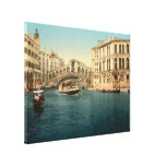 Rialto Bridge and Grand Canal, Venice Stretched Canvas Prints