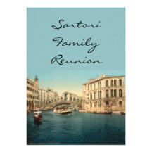 Rialto Bridge and Grand Canal, Venice, Italy Invite