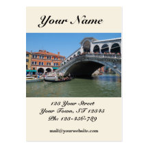 Rialto Bridge Chubby Business Card
