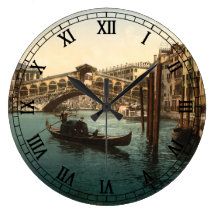 Rialto Bridge I, Venice, Italy Clocks