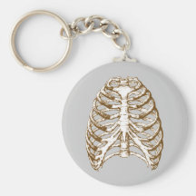 Rib Cage Sepia Key Chains