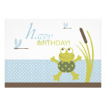 Ribbit Birthday Card B2 Invites