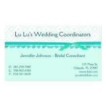 Ribbon and Lace Business Card
