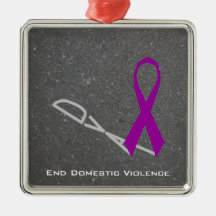 Ribbon (Awareness Shadow) Christmas Ornament