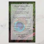 Rich Peacock Feather with Green Moss Flyer
