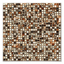 Rich Sepia Tones Textured Grid Pattern Photo