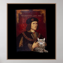 Richard III and his cat Posters