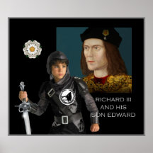 Richard III and his son Edward Print