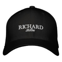 Richard Salon Embroidered Fitted Cap Baseball Cap