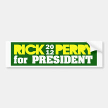 Rick Perry 2012 Bumper Sticker