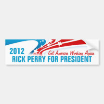 Rick Perry 2012 Bumper Stickers