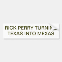 RICK PERRY BUMPER STICKER