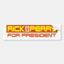 Rick Perry for President Bumper Sticker