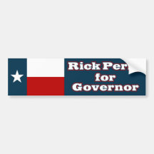 Rick Perry for Texas Bumper Sticker