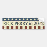 Rick Perry President in 2012 Bumper Stickers
