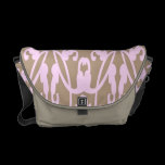 RICKSHAW messenger bag Pink and tan art messenger bags