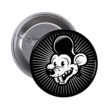 Ricky Rodent Pinback Buttons