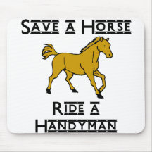 ride a handyman mousepad