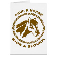 Ride A Slovak Greeting Cards