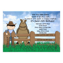 Ride 'em Cowboy Invitation