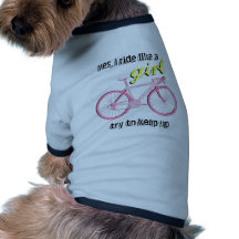 Ride Like a Girl Pet T Shirt
