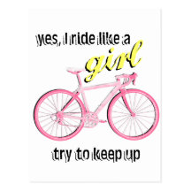 Ride Like a Girl Post Cards