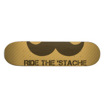 Ride The 'Stache Skateboards