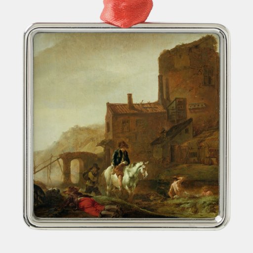 Rider and Bather Ornament