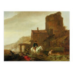 Rider and Bather Post Card