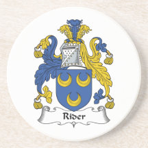 Rider Family Crest Coaster