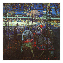 Riding Couple by Wassily Kandinsky 1907 Personalized Invitation