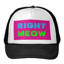 Right Meow Snapback Mesh Hats
