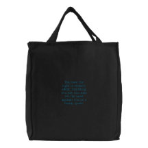 Right To Remain Quoted Embroidered Bags