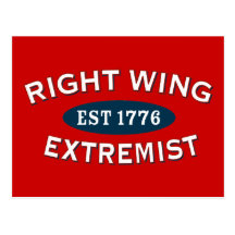 Right-Wing Extremist Est 1776 Post Cards