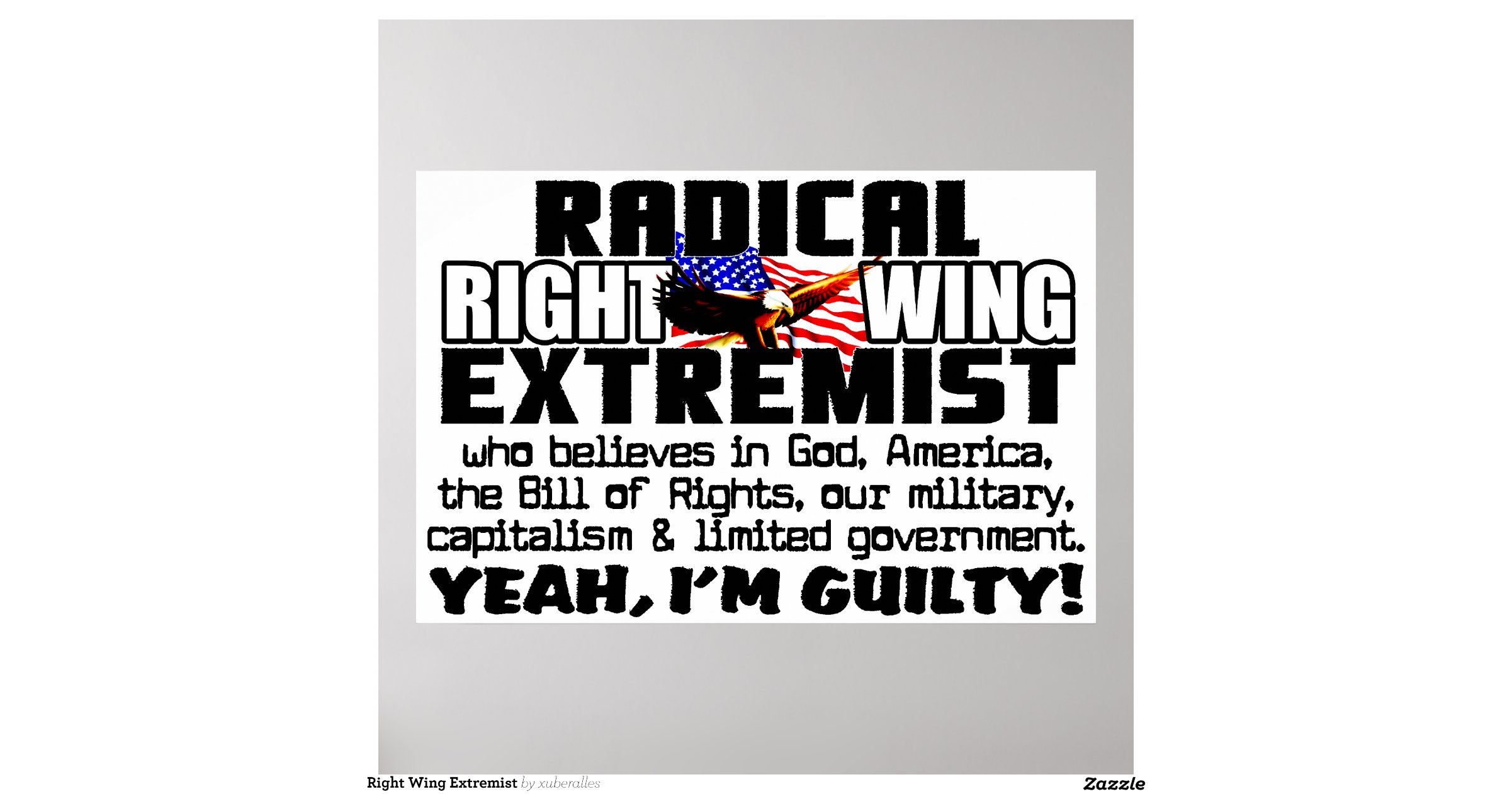 Right Wing Extremist Poster Zazzle