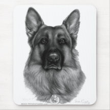Rikko, German Shepherd Mouse Pad
