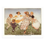 Ring A-Round a Rosie Nursery Rhyme - Postcard