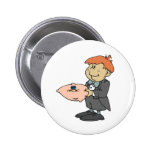 Ring Bearer Wedding Party Pins Buttons