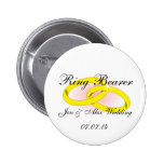 Ring Bearer Wedding Party Pins Buttons