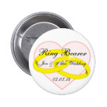 Ring Bearer Wedding Party Pins Buttons