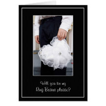 Ring Bearer Wedding Thank you or Ask Card